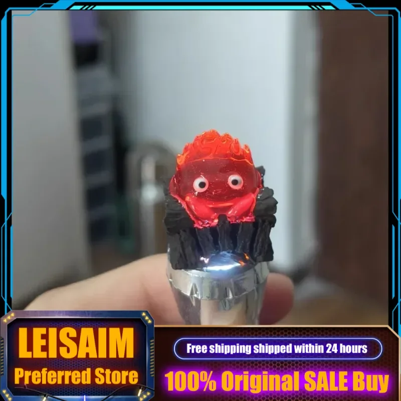 

Calcifer Theme Anime Keycap Mechanical Keyboard Resin Custom Cute Keycaps Cross Axis PC Gaming Keyboard Accessories Cartoon Gift