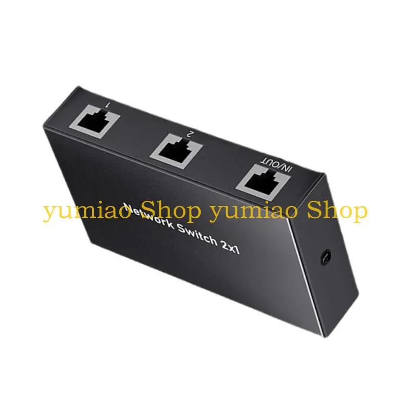587B RJ45 Splitter Selector Switching 2 Ports Networking Switching Splitter Selector 2 in 1 Out 1 in 2 Out Ethernet Networking