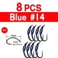 8 piezas azules talla 14