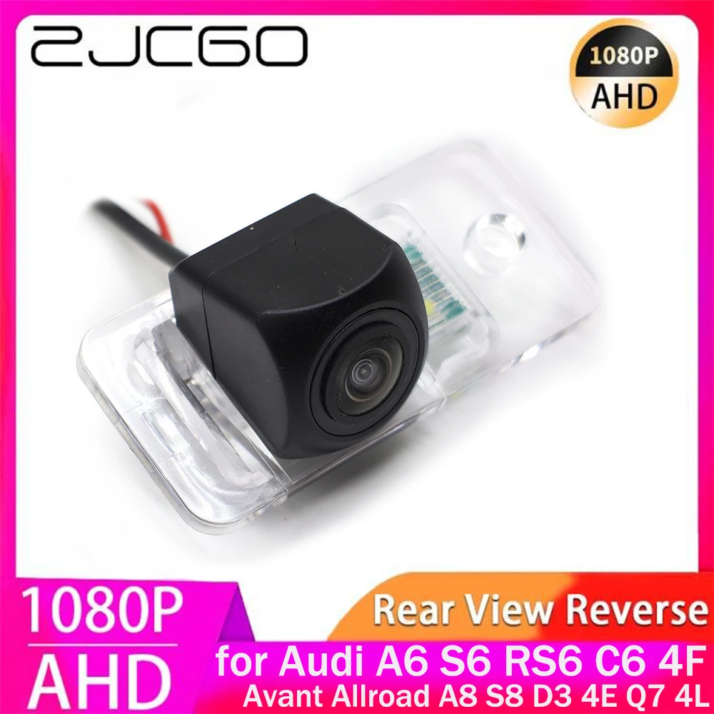 ZJCGO AHD 1080P Parking Reverse Back up Car Rear View Camera for Audi A6 S6 RS6 C6 4F Avant Allroad A8 S8 D3 4E Q7 4L