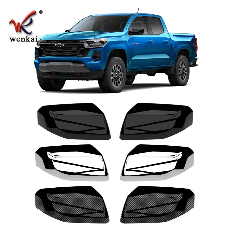 

For 2024 Chevrolet Colorado Car Side Wing Mirror Cover Cap Chromium Accessories