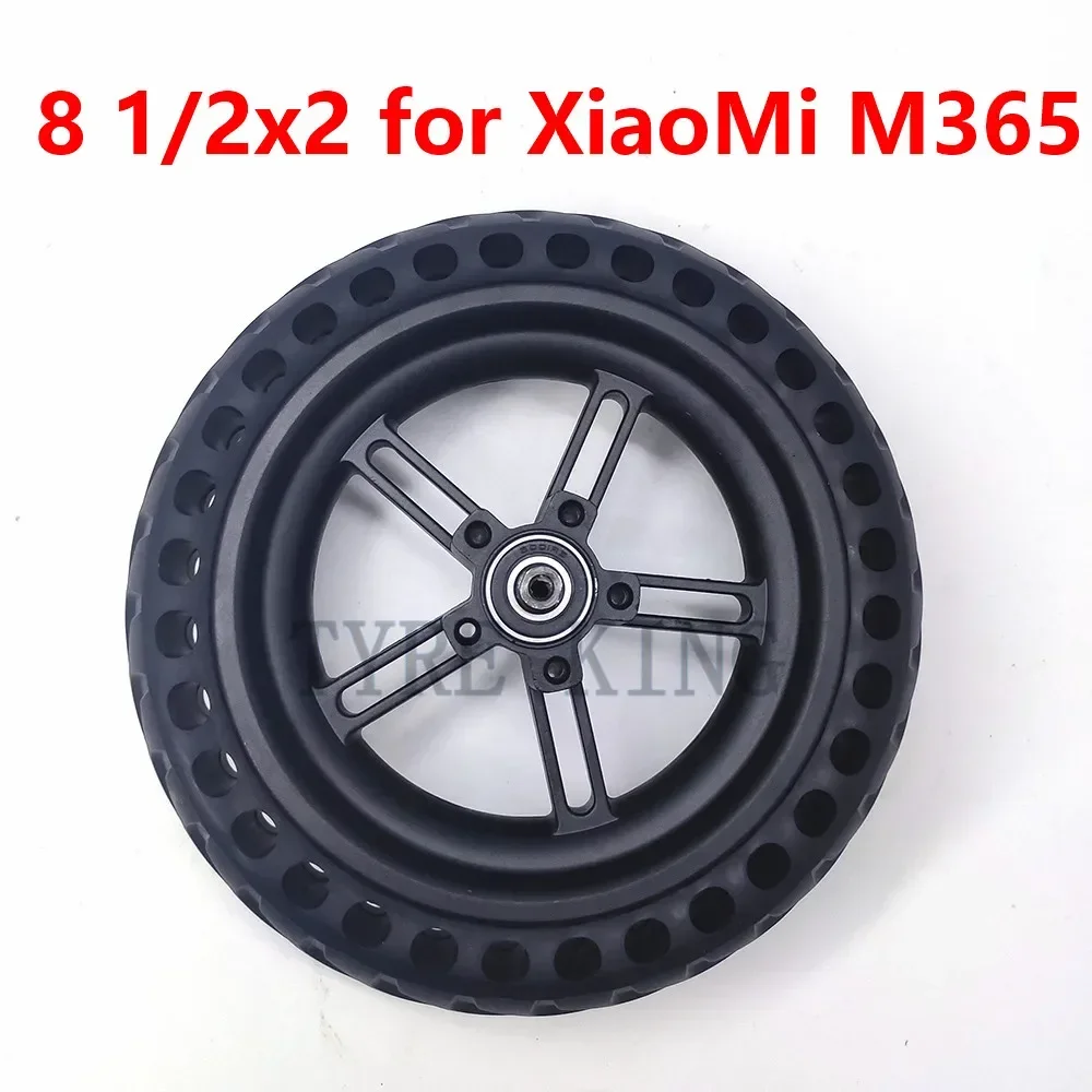 

8.5 Inch 8 1/2x2 Solid Tyre Non-Pneumatic Wheel Rim for Xiaomi Mijia M365 Electric Scooter Rear Explosion-Proof Tire