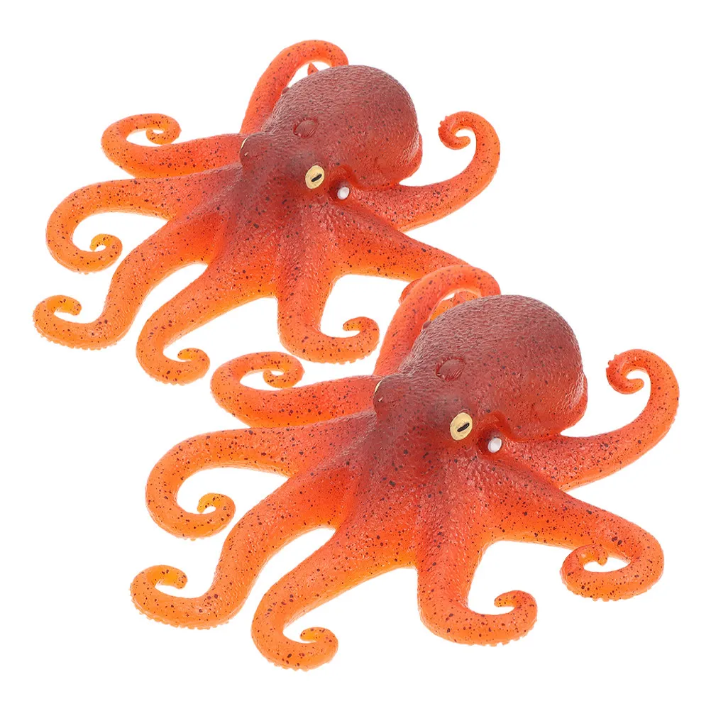 

Набор из 2 реалистичных пластиковых фигурок осьминогов для декора спальни и кабинета, обучающая игрушка