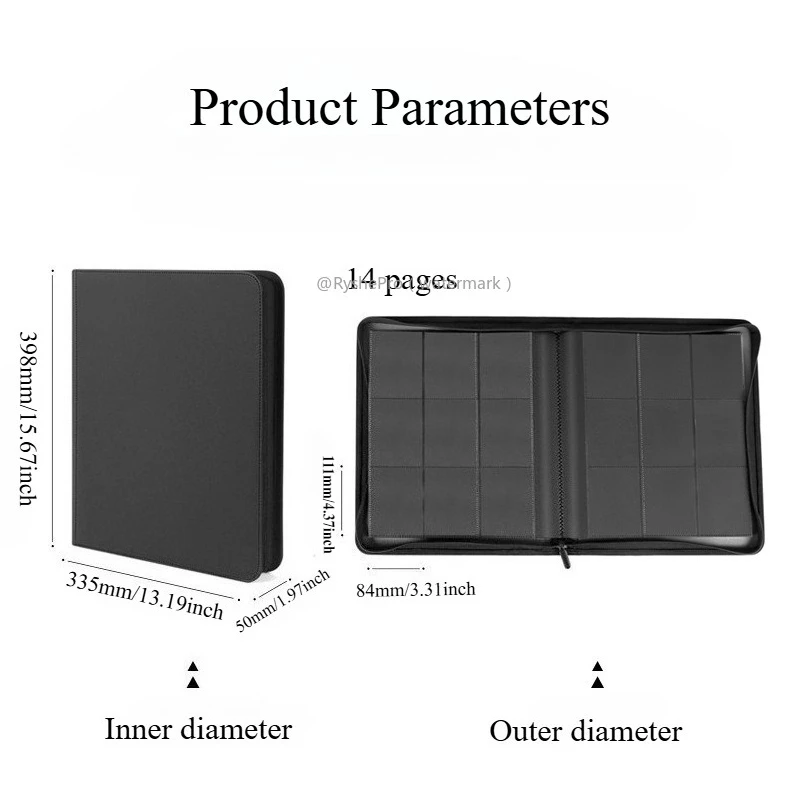 يحمل الموثق Toploader يحتوي على 252+ لوادرًا علويةًا و9 مجلدات تحميل علوية للجيب لحاملي البطاقات الصلبة مقاس 3 × 4 بوصات لبطاقات MTG TCG الرياضية #2