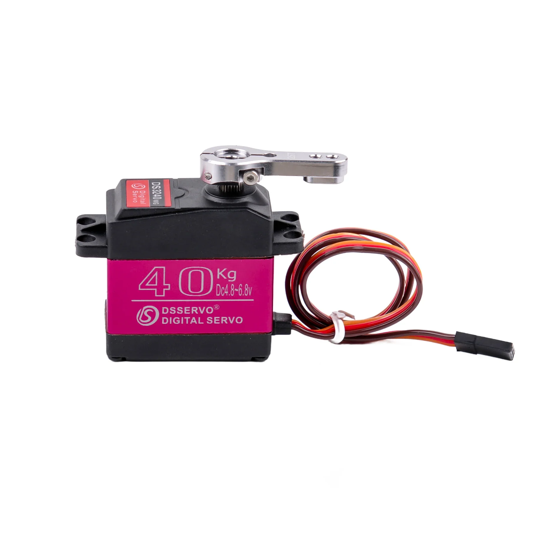 Motore per servi digitali 4 pezzi/set DS3240 40KG 180 ° /270 °   Parti della funzione di potenza servo dell'ingranaggio del metallo di grande coppia di rotazione per il robot dell'automobile RC