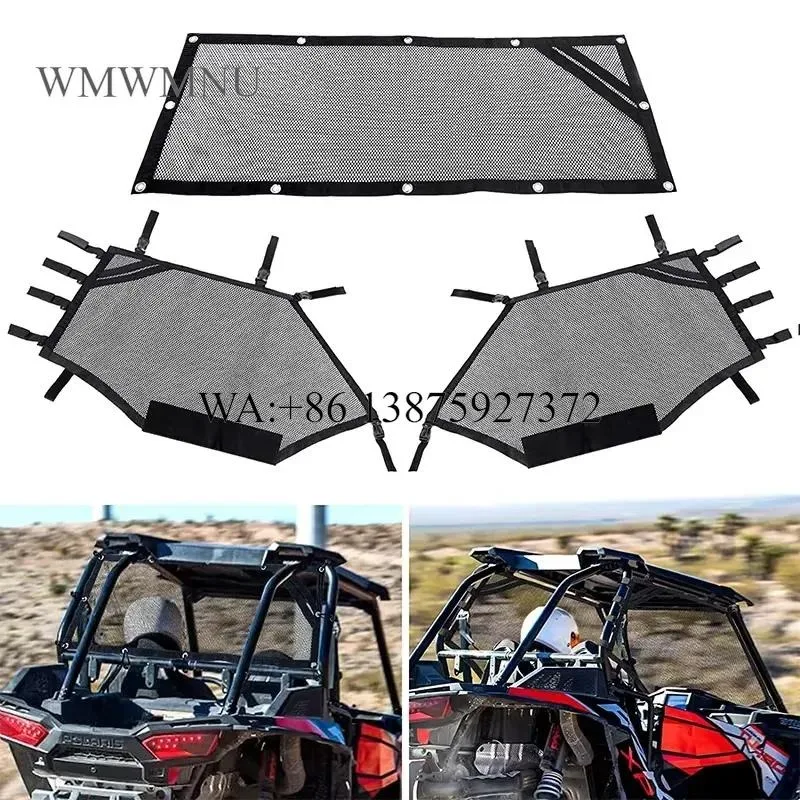 Wmwmnu Window Nets Roll Cage Mesh Guard for 2020 2021 Polaris RZR PRO XP 4 2022 RZR PRO R