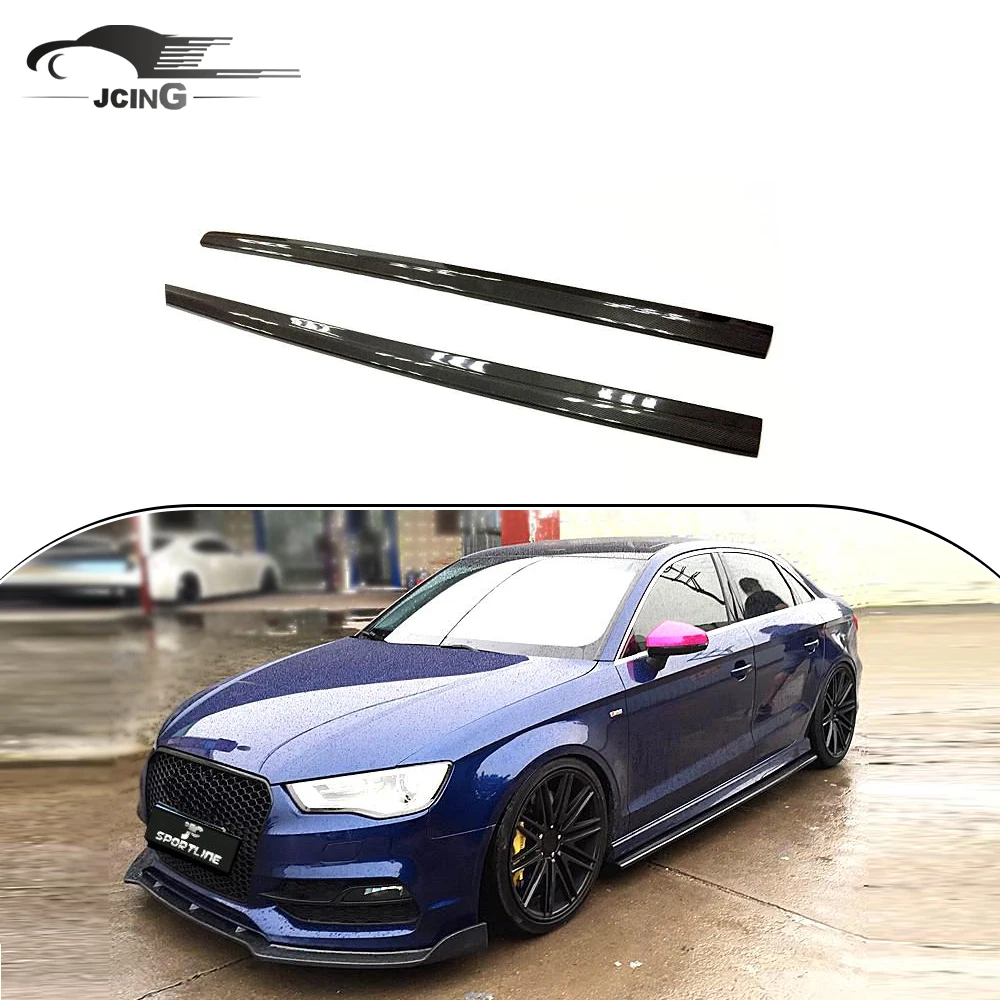 

Wholesale High Quality Carbon Fiber A3 Side Skirts Extension For Audi A3 8V Side Skirts SLINE S3 Sedan 2013-2019