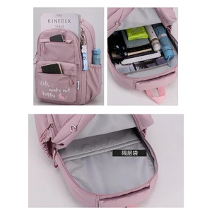 Rose school scholarship for girls, teen's backpack, primary school scholarship, children's backpack for women, children, children 11 Main Sales Bag pink - №4