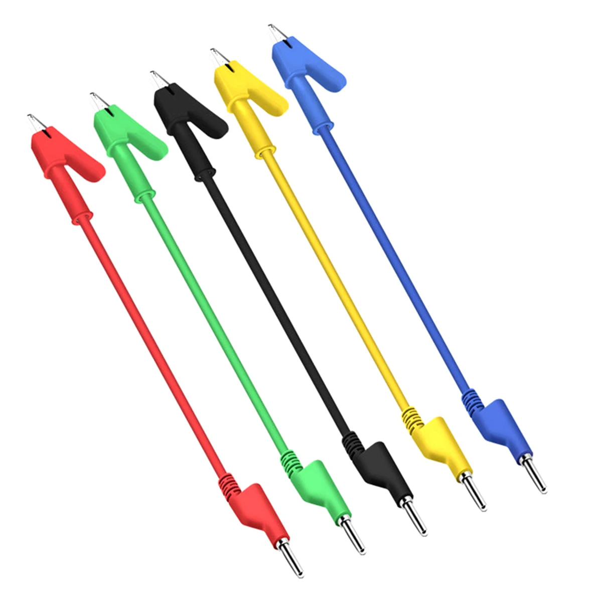 4mm Banana Plug to Alligator Clip Test Leads Stackable Cable Wire Multimeter High‑Voltage Power Test for Electrical Experiment
