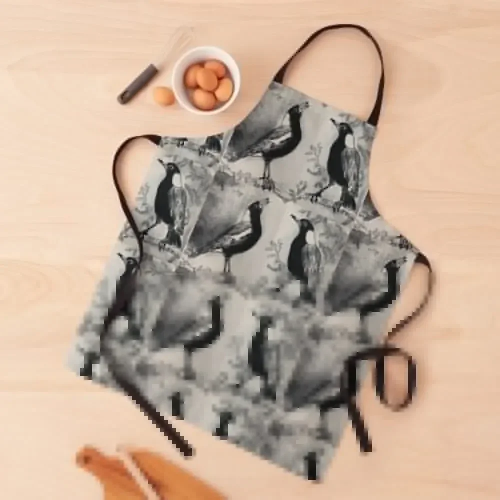 

magpie drypoint Apron Novelties Kitchen And Home Kitchens Woman Women Kitchen'S nail tech supplies Apron