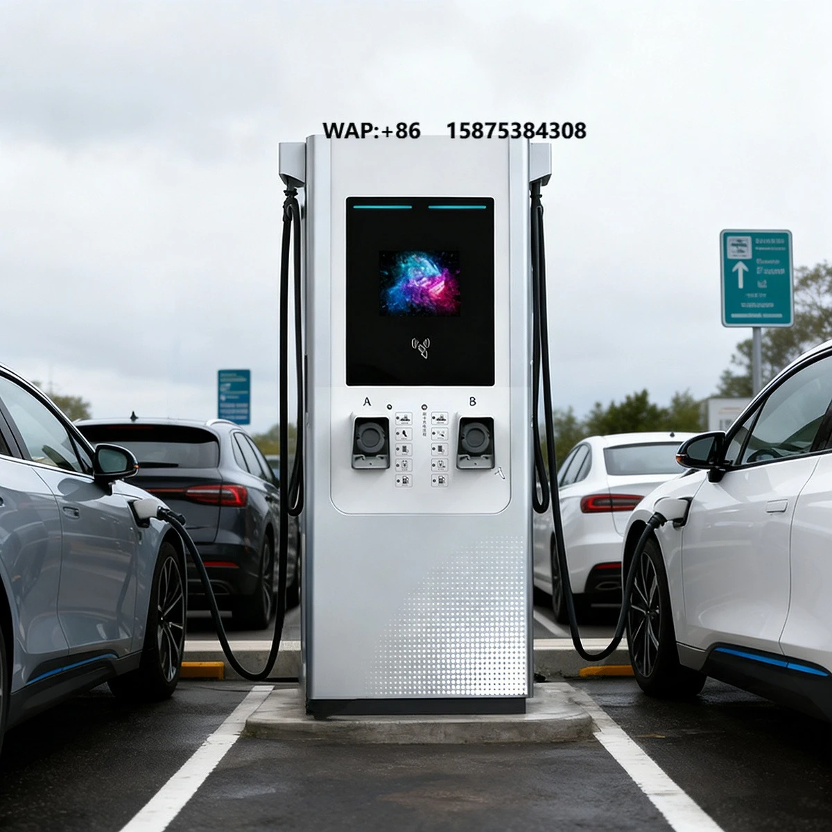 360KW DC Fast Charger Pile for Electric Vehicles Floor-Mounted Customized