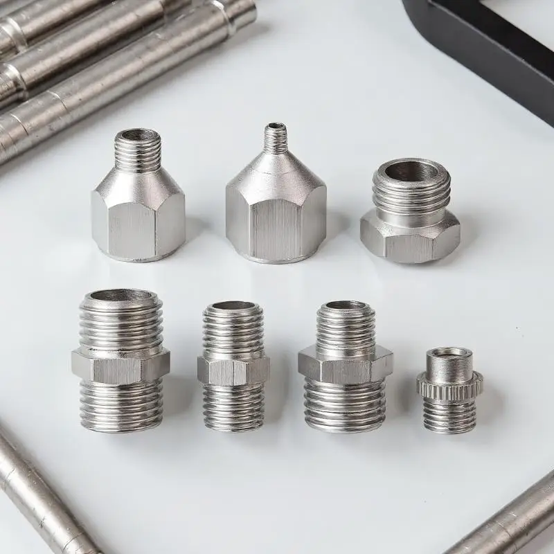 1Pc Airbrush Adaptor Fitting Accessories Replacement Part Coupling Connector Tool For Compressor And Air Brush Hose