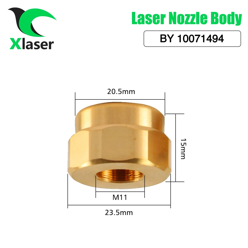 XLaser 10Pcs/Lot Laser Nozzle Body Ref Pn 10071494 Used For BY Fiber Laser Cutting Machines