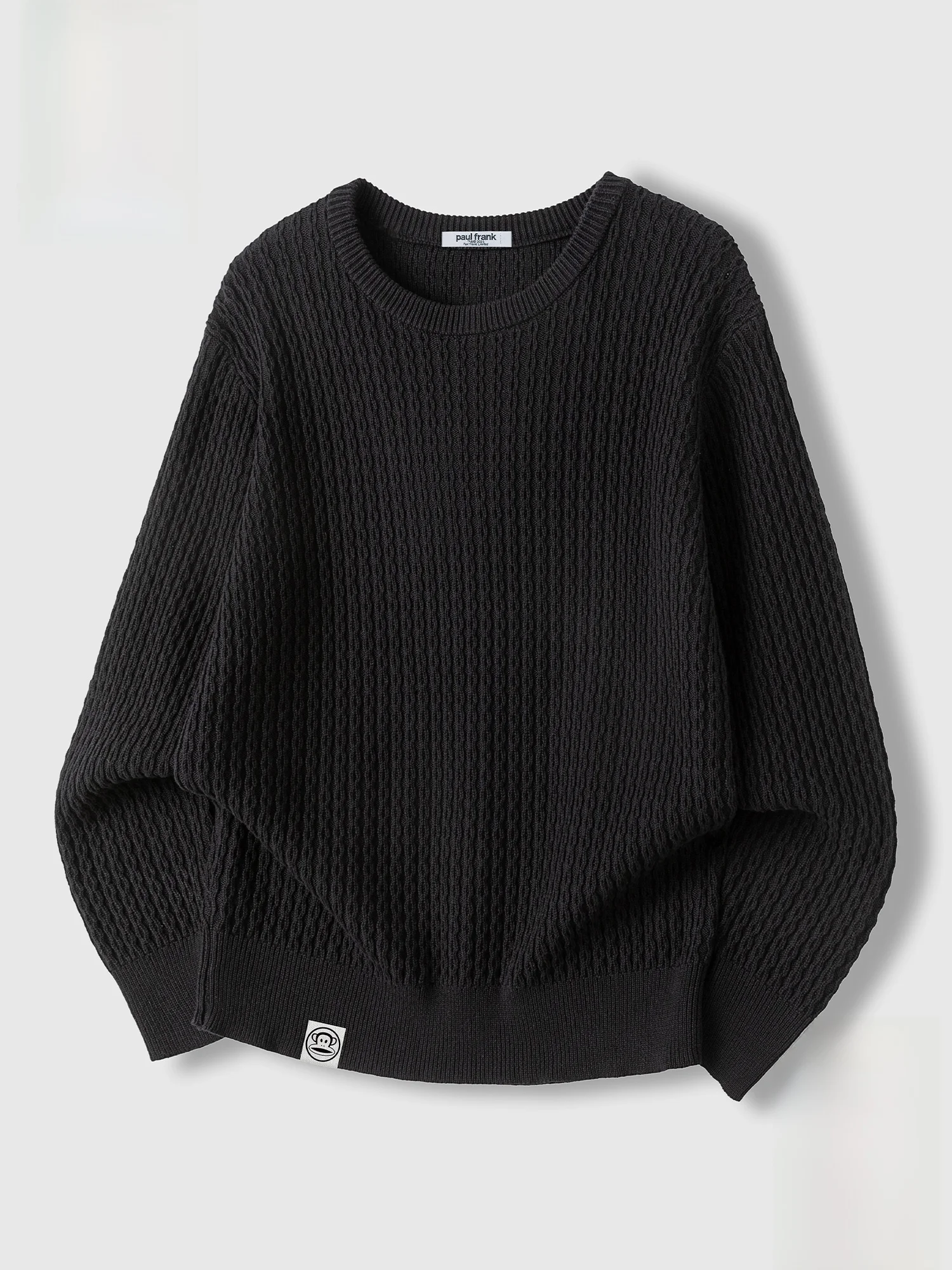 

PaulFrank round Ne Knitwear Men's Loose Comfortable Cotton Sweater Casual Sle Pure Color Autumn Winter Faion Trend