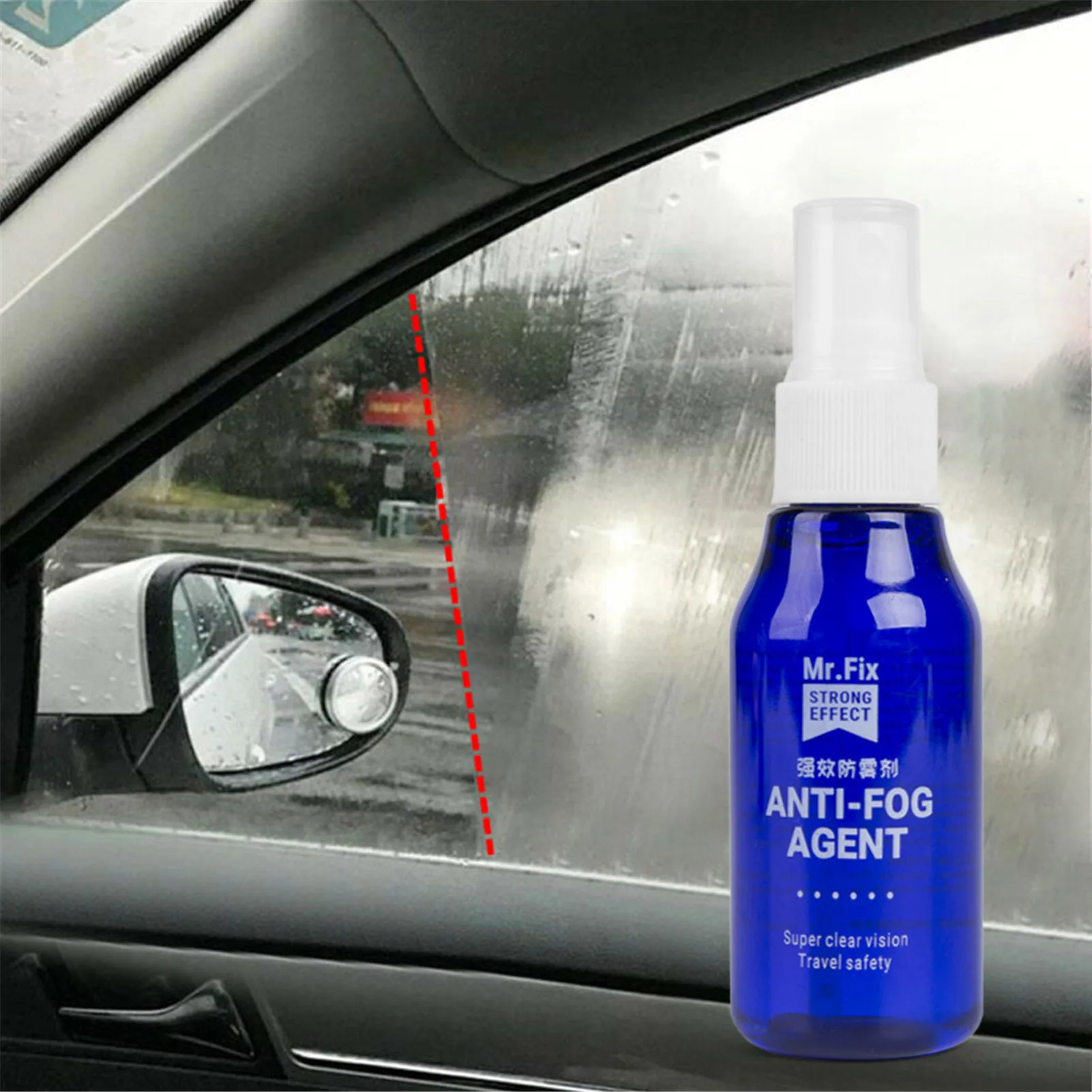 Anti Fogging Spray Car Glass Anti-fog Rainproof Agent Auto Glass Waterproof Coating Agent Long-Lasting Glass Cleaner