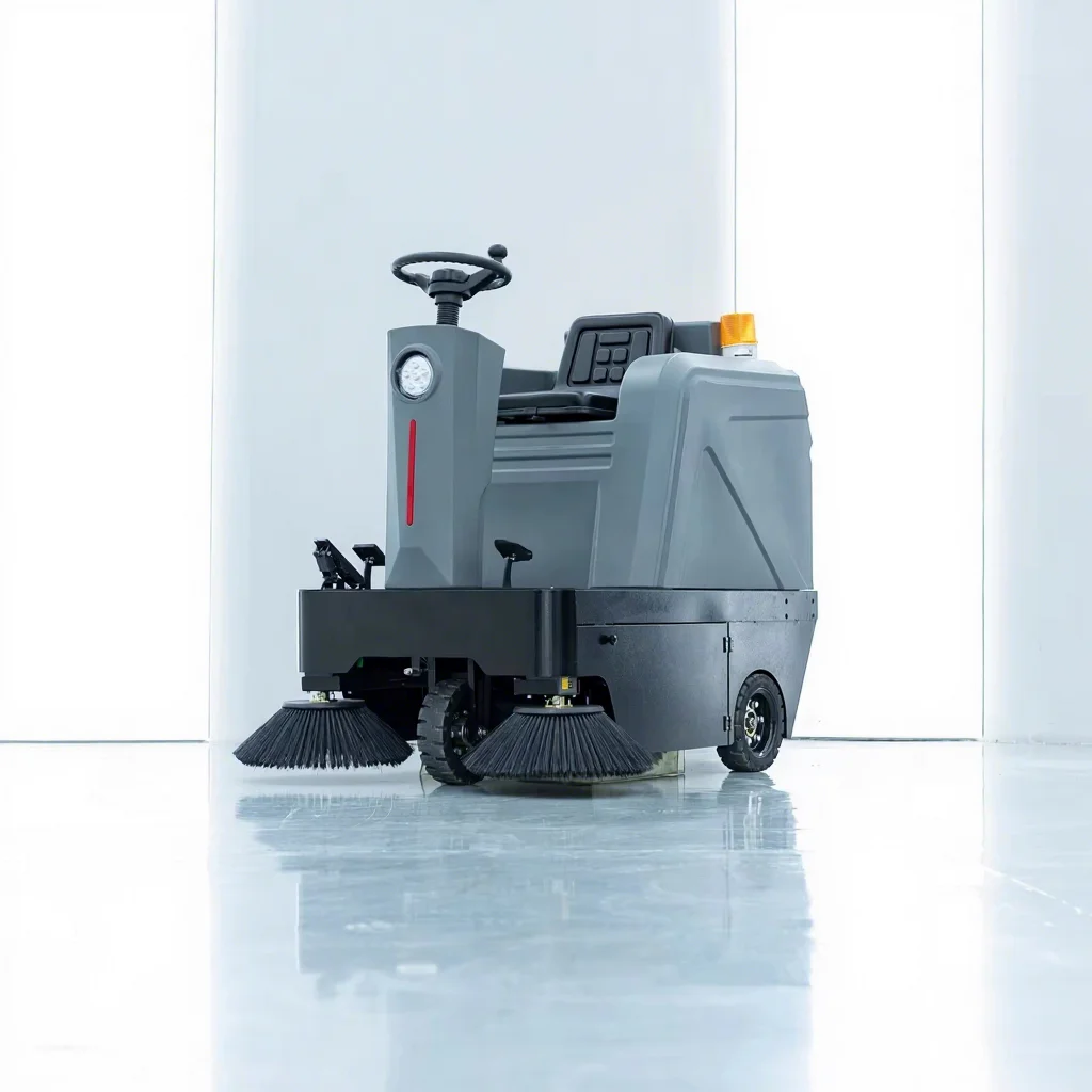 Máquina de Limpieza de Pisos Eléctrica de 3 Ruedas, Autopropulsada a Batería, Equipo de Limpieza Industrial