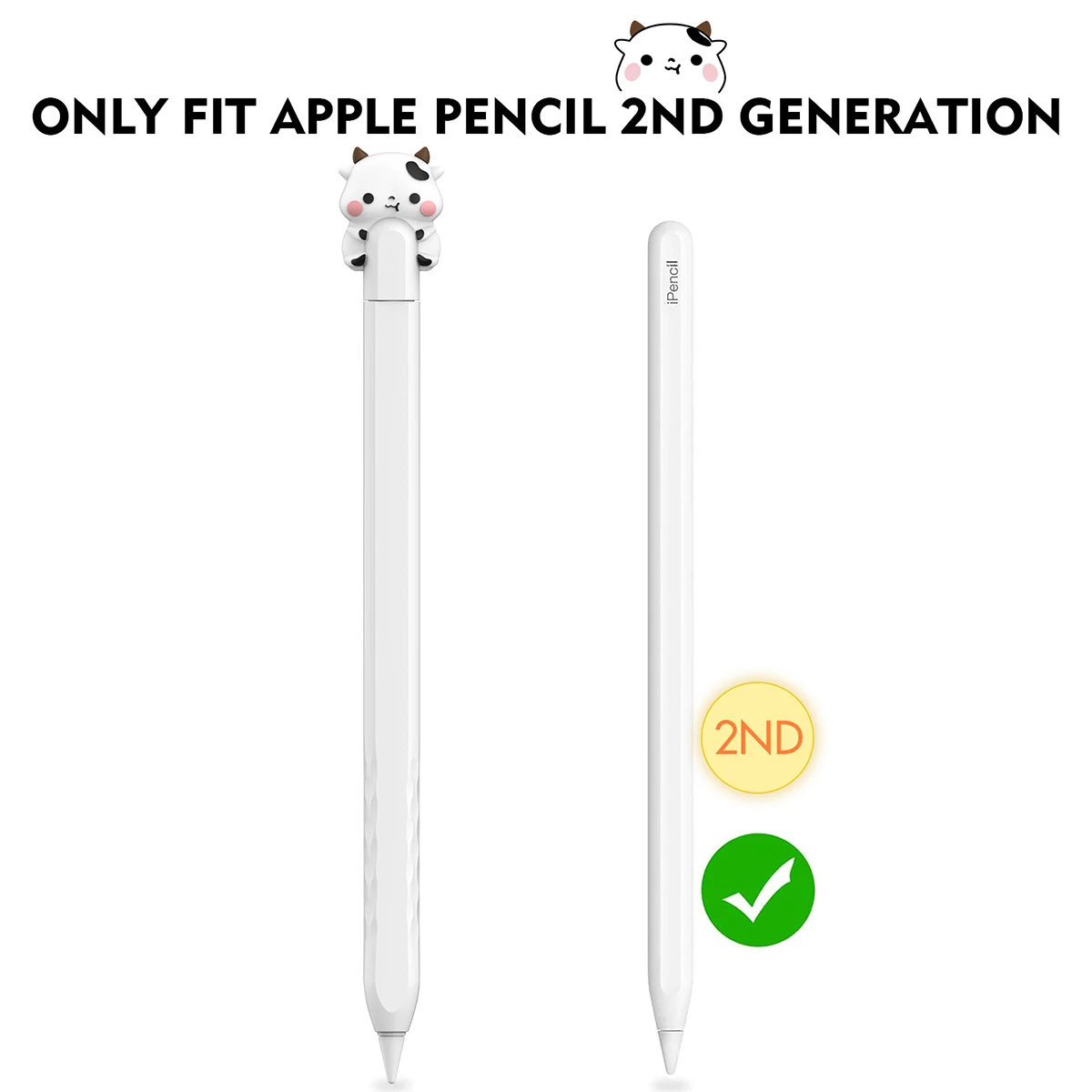 غطاء حماية لطيف على شكل دب لجهاز Apple Pencil Pro والجيل الثاني، غطاء حماية من السيليكون للجيل الأول #3