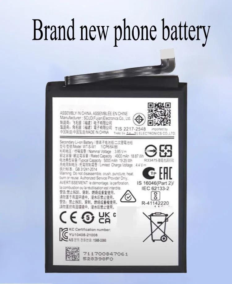 100%  WT-S-W1 Battery For Samsung SM-A135F/SM-A137F Galaxy A04 / M04/ A04E Phone Bateria