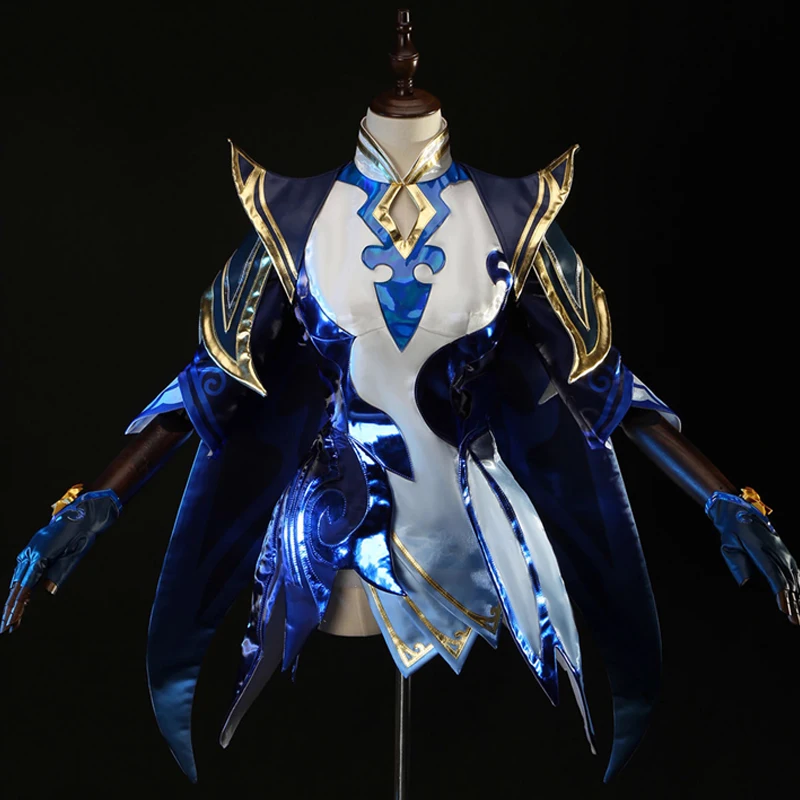 

Women Game Uniform Halloween Suits Anime Outfits Female Costumes Cloth High quality Fabric LOL Porcelain Irelia Cosplay Costume