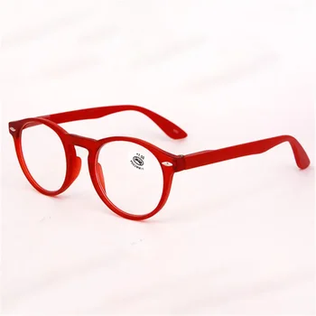 Ultraleichte Lesebrille mit rotem Leopardenmuster für Damen und Herren, runde Brillengestelle zum Lesen, Damenmode, Vintage-Klarbrille