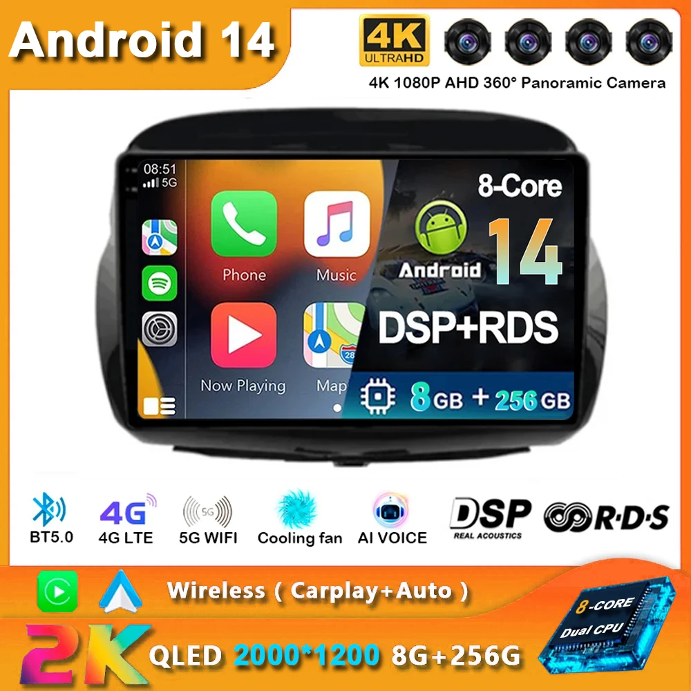 

Android 14 For Honda FRV FR-V EDIX 2004 - 2009 Car Auto Radio Multimedia Video Player Carplay GPS Navigation Rear Camera 5G DSP