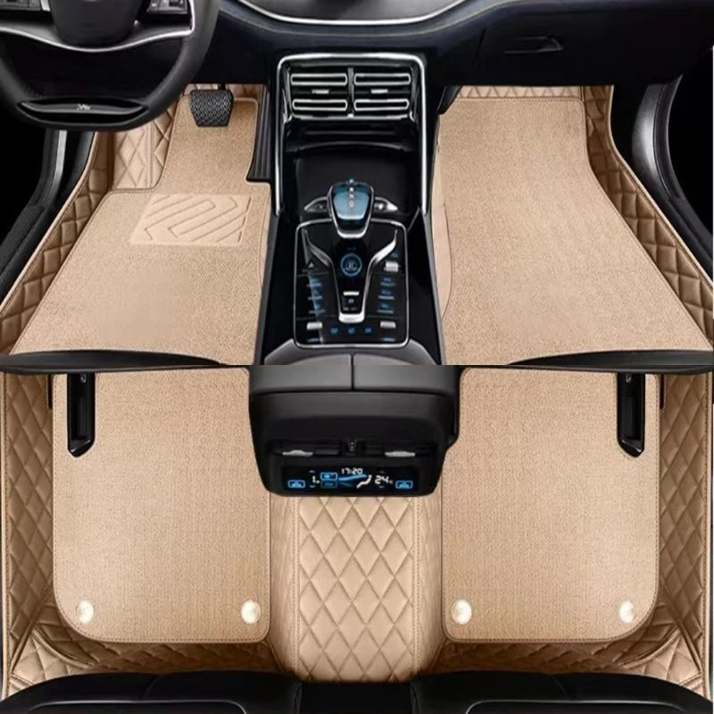 

Double Layer Colorful Car Floor Mat for Mercedes Benz CLA X118 C118 C117 X117 Shouting Brake Auto Carpet Parts