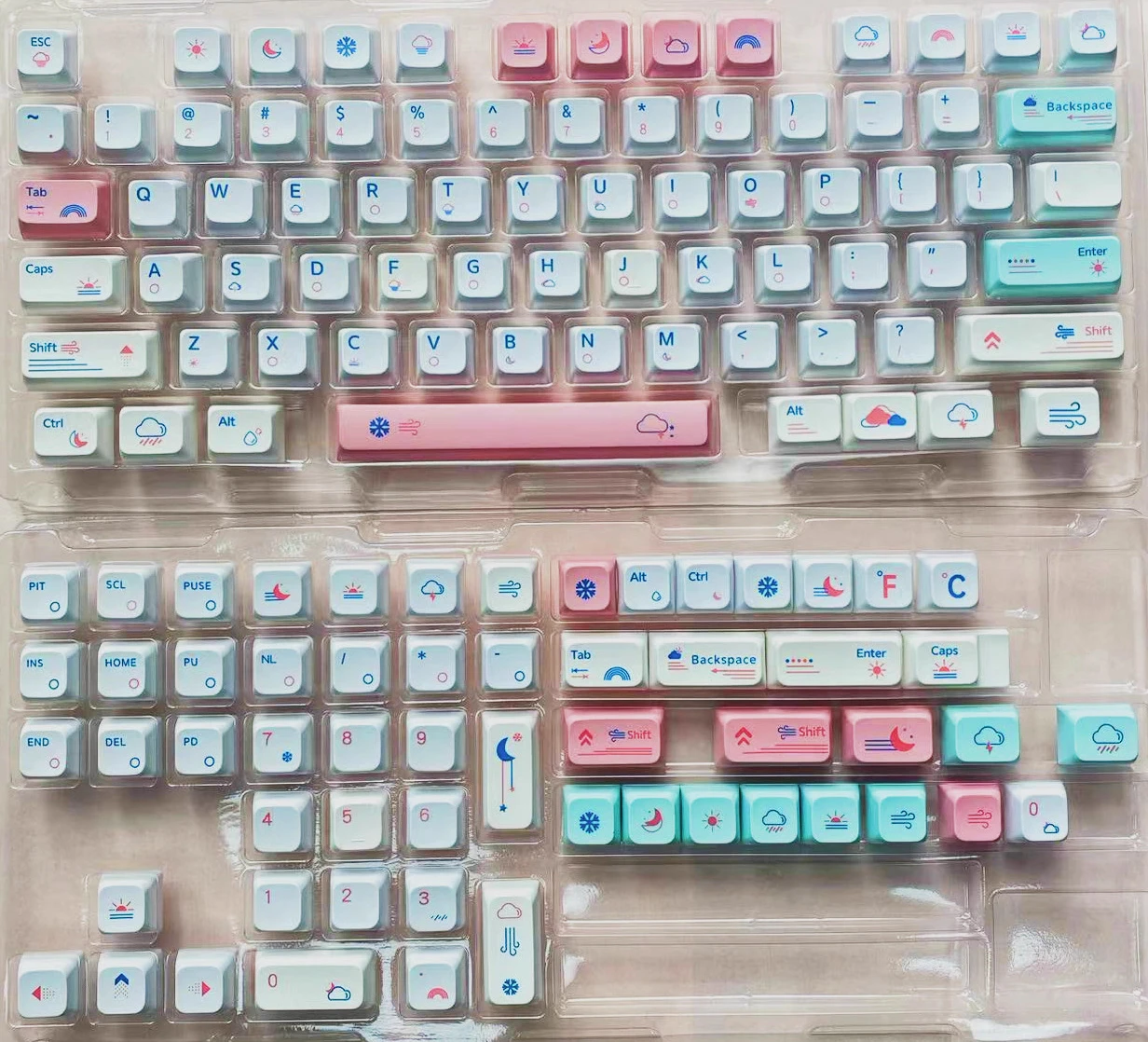 

Механический сублимационный поперечный вал Weather XDA, унифицированный маленький полный набор колпачков 61 ~ 104 клавиш Китай, Япония, Южная Корея, Россия, евро