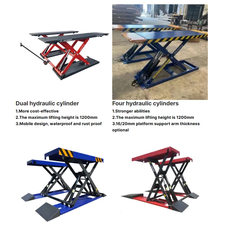 Adjustable Hydraulic Scissor Motorcycle Repair Stand Steel Frame Bracket Table Motorbike Maintenance​