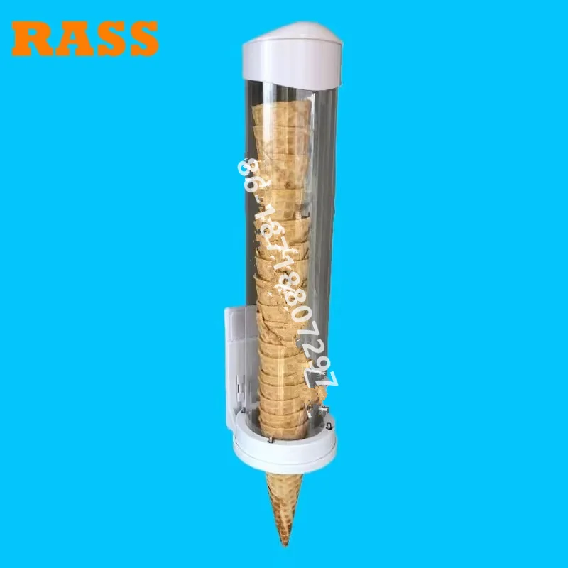 1PC Ice Cream Machine Cone Holder Ice Cream Cone Dispenser Egg Tray Cup Outer Cone Cup Crispy Wafer Use Double-sided Tape