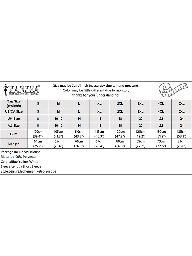ZANZEA Women Summer Gingham Checked Blouses Casual Short Puff Sleeve O Neck Blusas Leisure Everyday Wear Commute Shirts Tops - Image 6
