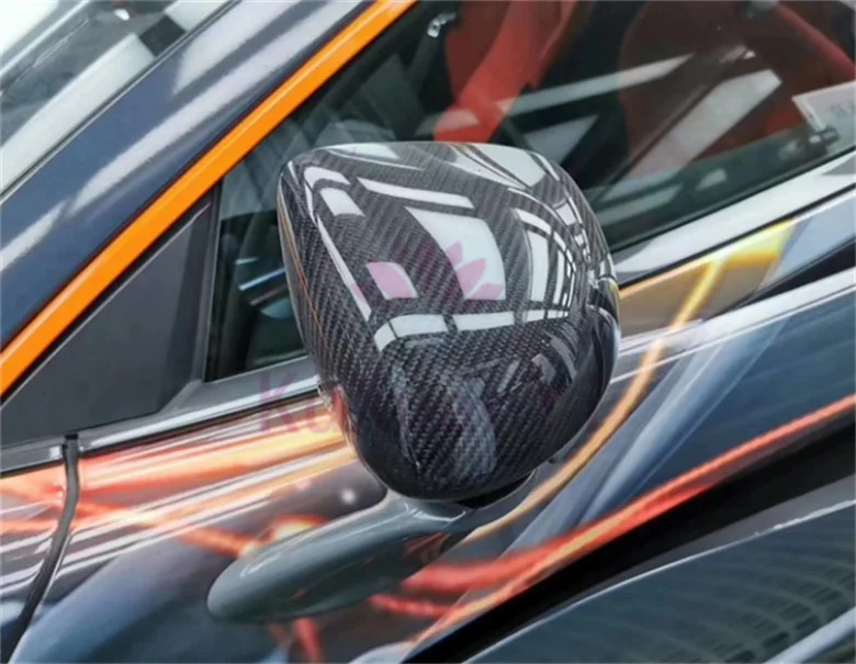 غطاء مرآة جانبية من ألياف الكربون (مرآة عكسية) مخصص لـ McLaren 720s / 540c / 570s / 570gt / 600lt