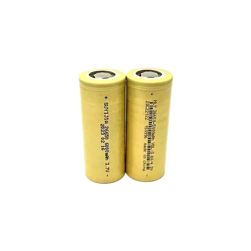 Real 26650 3.7V 6000mah Battery Lithium Li-ion Rechargeable Power Batteries for LED Flashligh  Wireless Microphone Electric Toy