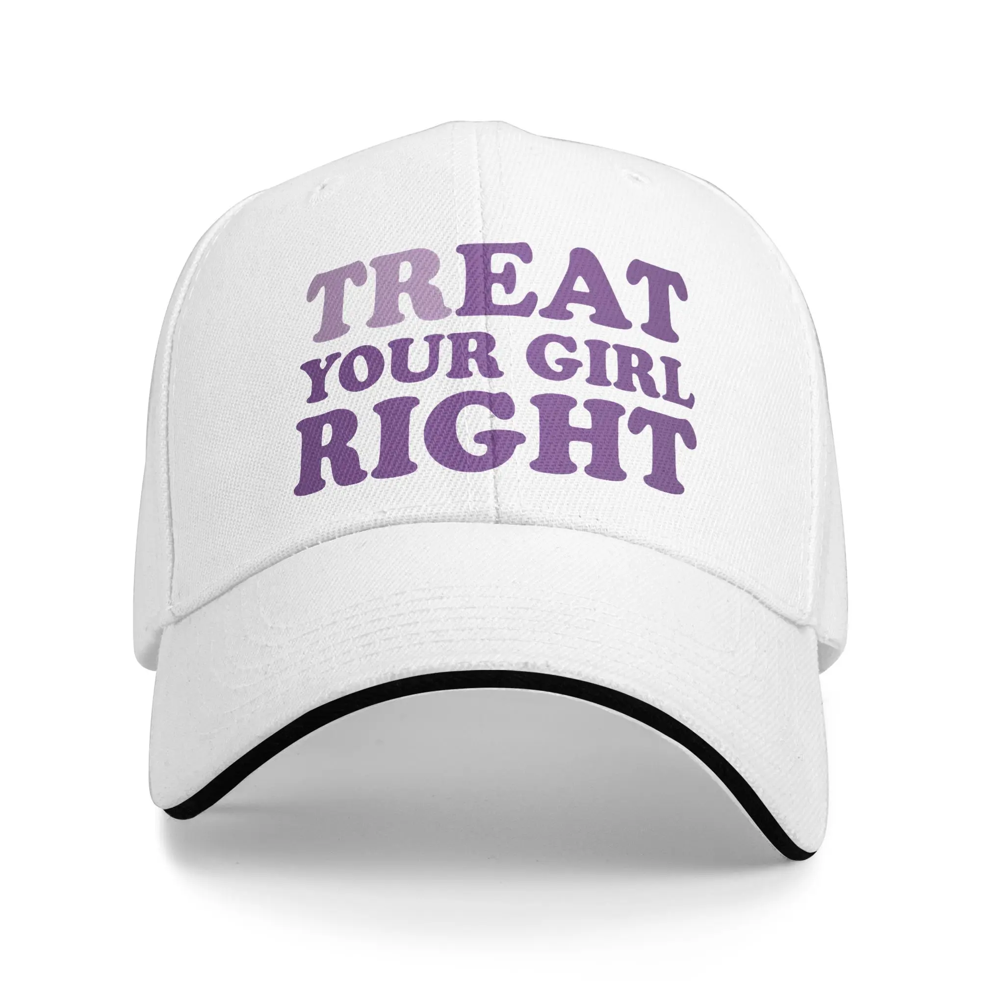 Unisex Treat Eat Your Girl Right Humor Sandwich Hat  , Casual Baseball Caps Snapback Caps  Trucker Cap Adjustable Fishing Hat