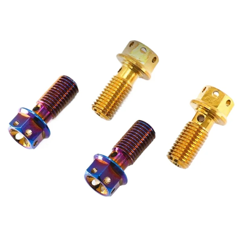 M10 304 Stainless Steel Hollow Hex Disc Brake Caliper Oil Port Screw Motorcycle Brake Caliper Tubing Bolt