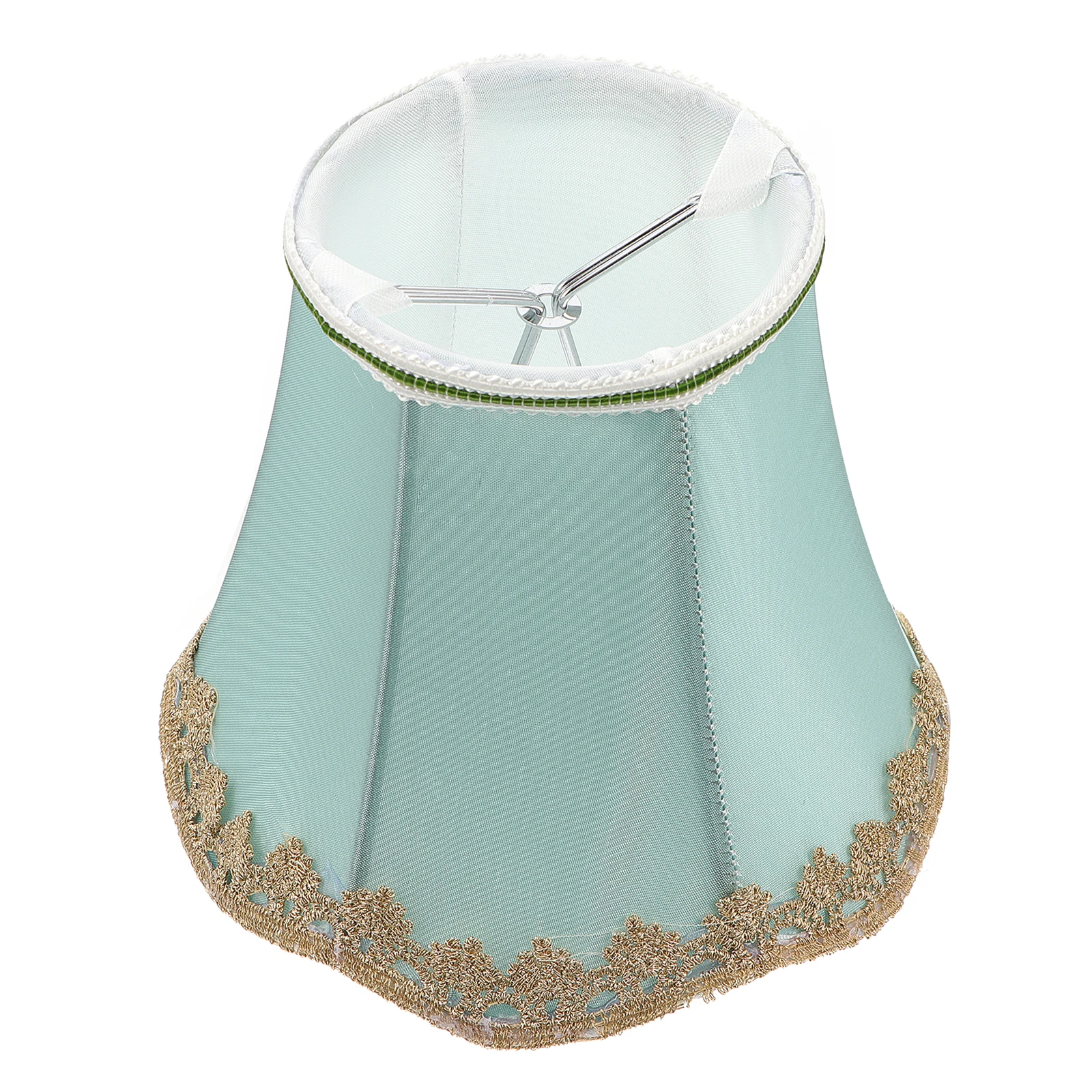 

1pc Premium Cloth Lamp Shade Chandelier Table Wall Lamps Dustproof Light Warm Lighting Bedroom Decor Green