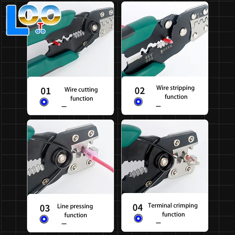 1PCS Multi-funzione Pinza A Crimpare RC Crimpatura Pinza Strumento Per Futaba JR JST Servo Connettore 14 -26 AWG Filo Dritto