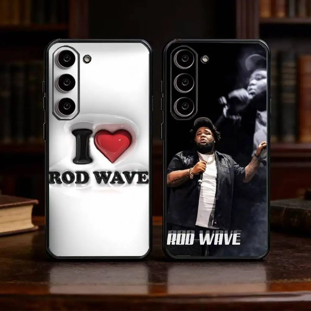 R-Rod Wave Phone Case For Samsung Galaxy A91,80,73,72 ,71,53,52,32 ,31,22,21s,20,Soft Black Case