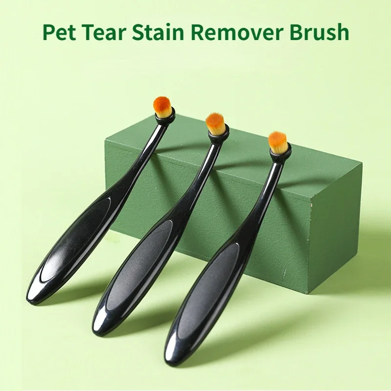 Pet Tear Stain Remover Brush Mini Dog Tear Brush Tear Stain Comb Pet Eye Cleaning Brush Soft Comfortable Pets Grooming Comb