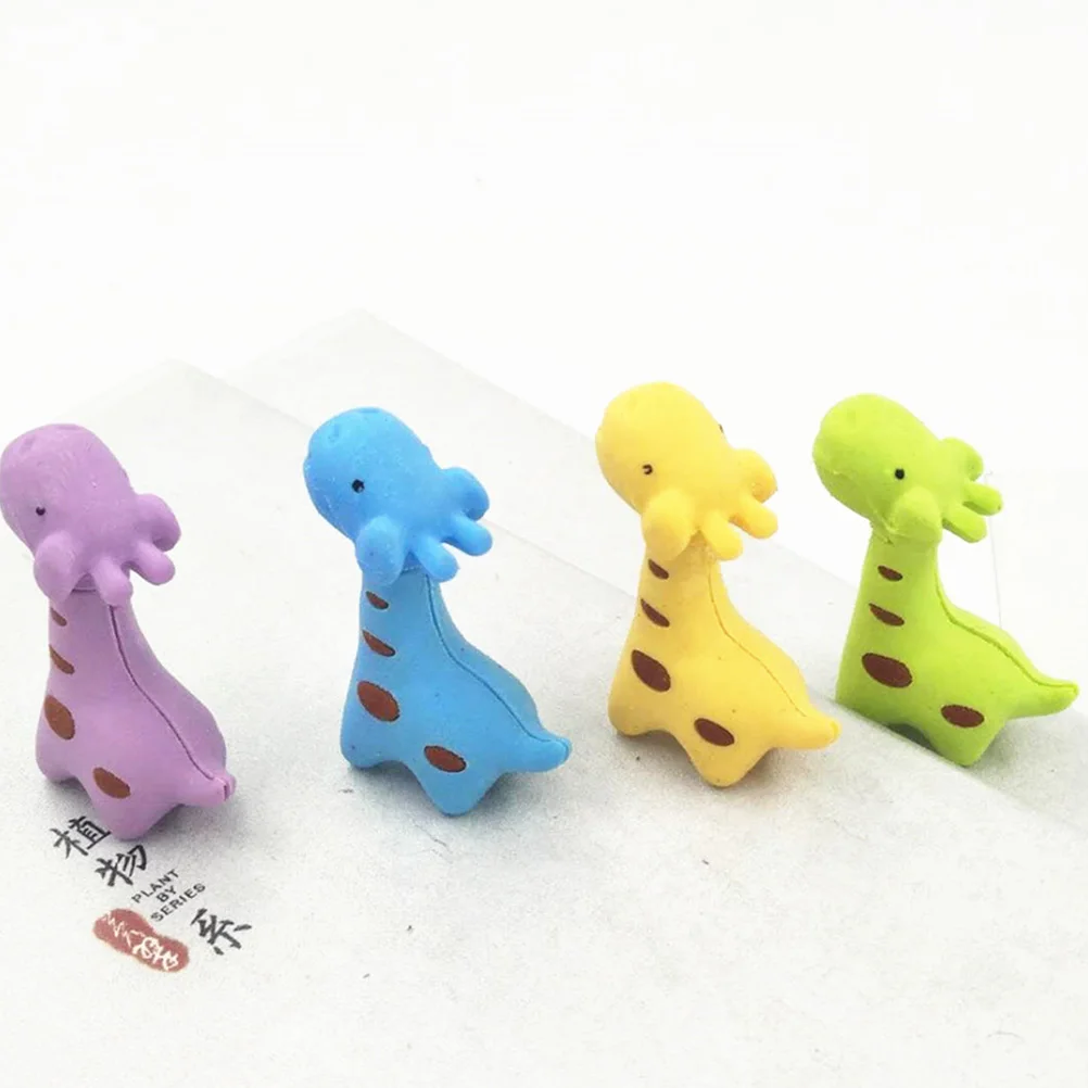 15pcs Penghapus Mini Kartun Jerapah, Hadiah Lucu untuk Anak TK, Penghapus Warna-warni, Hadiah untuk Tas Hadiah