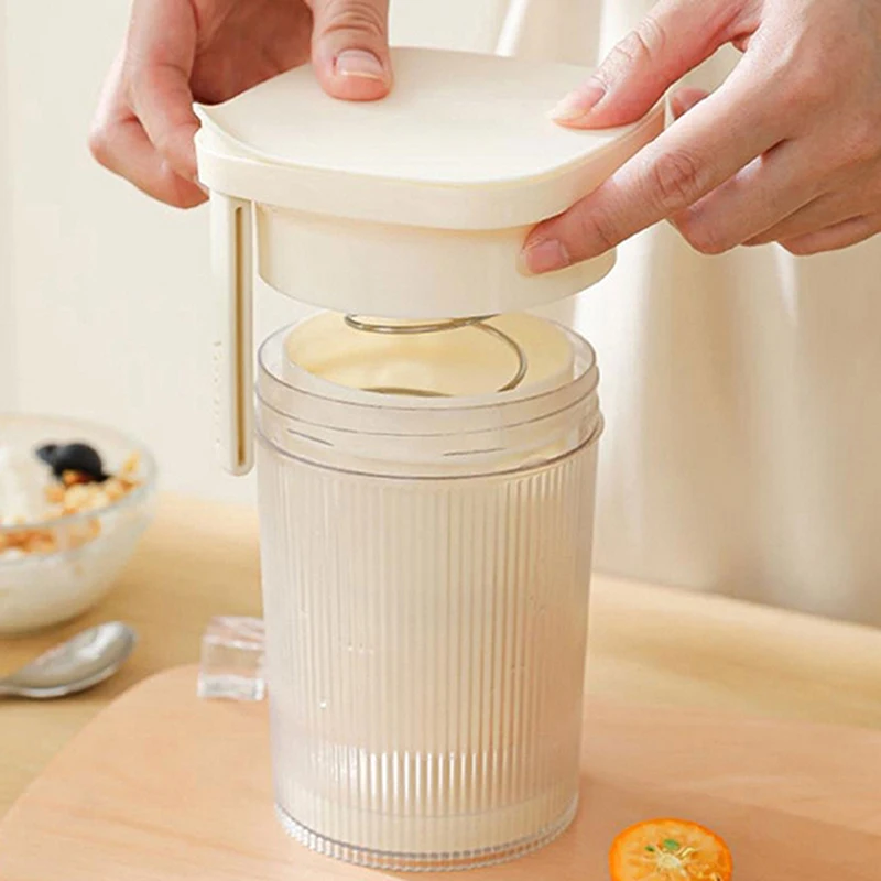 El filtro portátil de molienda de yogur de poros finos de gran capacidad y alta eficiencia es adecuado para cocinas domésticas