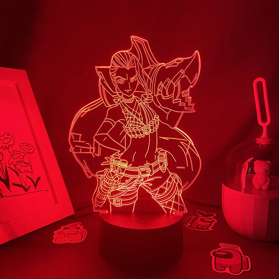 LOL League of ATIONS End Game Figure, Lampe LED 3D, Veilleuse Néon, Salon, Décoration Colorée, Lampe à Lave, Cadeaux pour Enfants