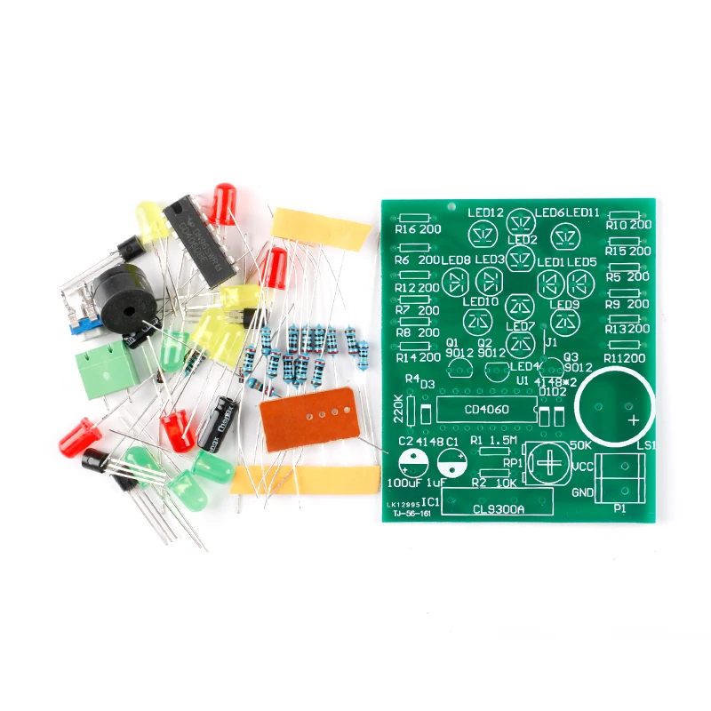 5pcs CD4060 Dream Lamp Production Kit Electrical Electronics, Music Lantern Training DIY Parts, Skills Teaching