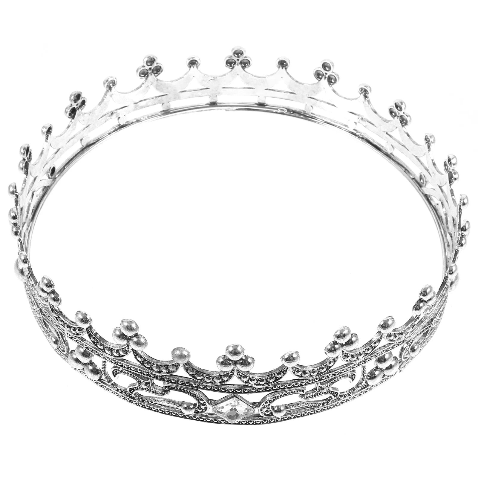

Mens Crown Retro Rhinestone Metal Durable Party Headdress Costume Halloween Cosplay King Crown for Men Prom Accessories for Men