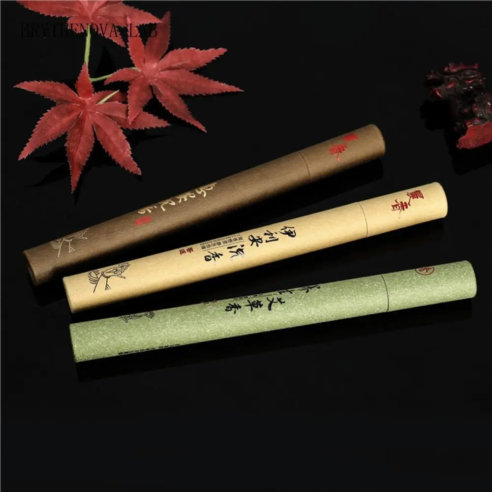1/2Box Sandalwood Mugwort Scent Incense Stick Sleeping Aiding Mind Tranquilize Refreshing Scent Natural 20g/Box