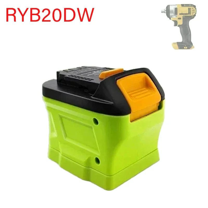 

Convert for Dewalt Power Tools Use RYB20DW Battery Adapter for Ryobi ONE+ Battery To for Dewalt 18V 20V Li-ion Battery Adapter