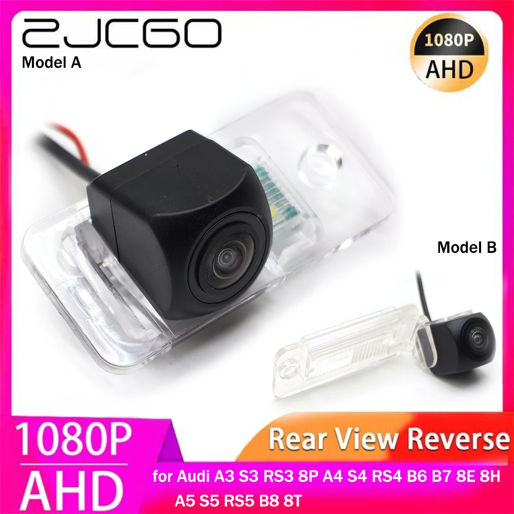 

ZJCGO AHD 1080P Parking Reverse Back up Car Rear View Camera for Audi A3 S3 RS3 8P A4 S4 RS4 B6 B7 8E 8H A5 S5 RS5 B8 8T