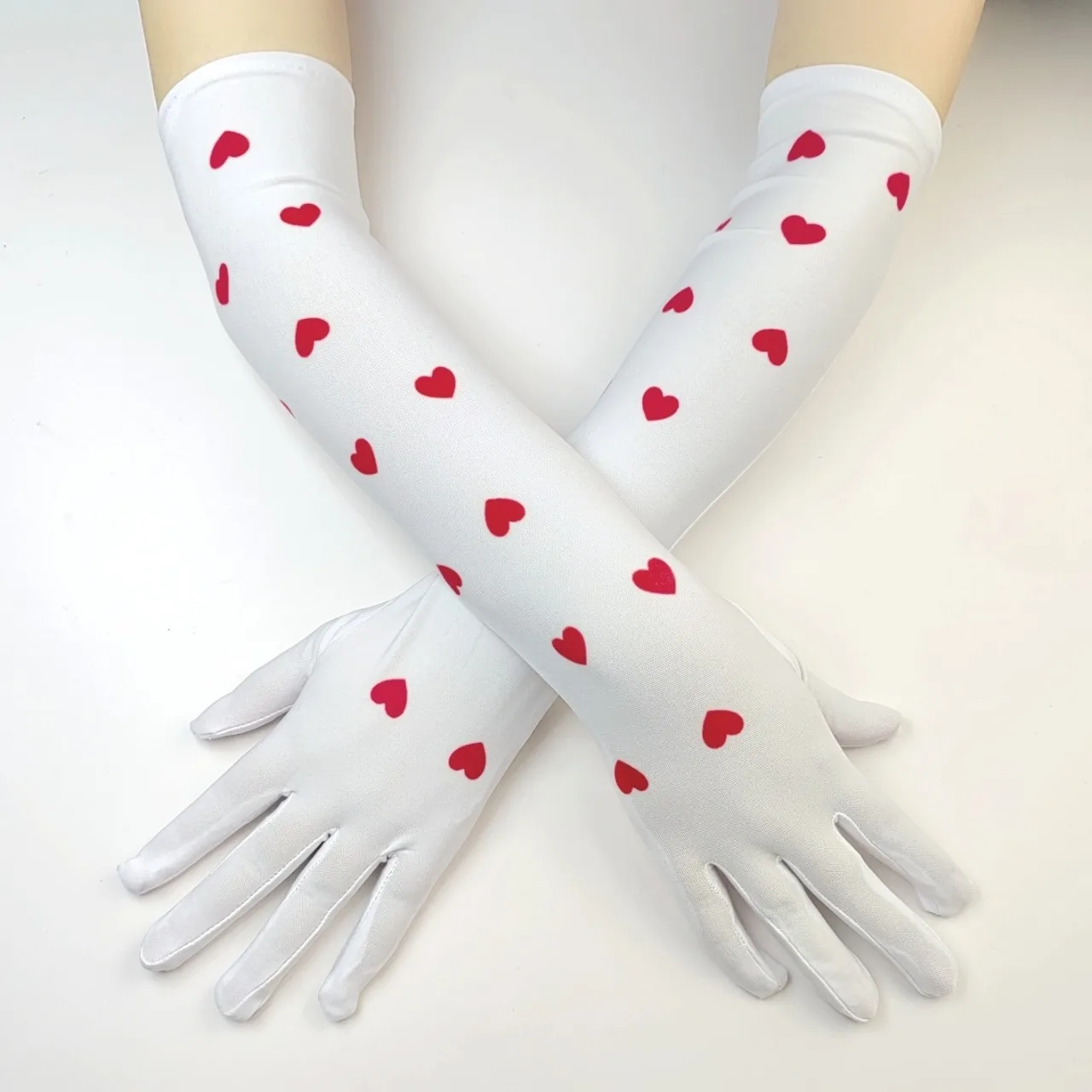 قفازات طويلة لمحبي الحب للهالوين، أداء المسرح، قفازات طويلة لحفلات المهرجانات، قفازات الرقص الرئيس COS