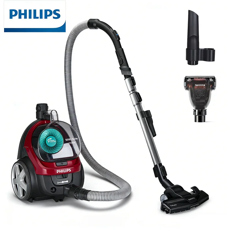 

Philips 5000 Series Vacuum Cleaner 360 Degree Power Cyclone Technology For Deep Cleaning 7-Layer HEPA Filtration System