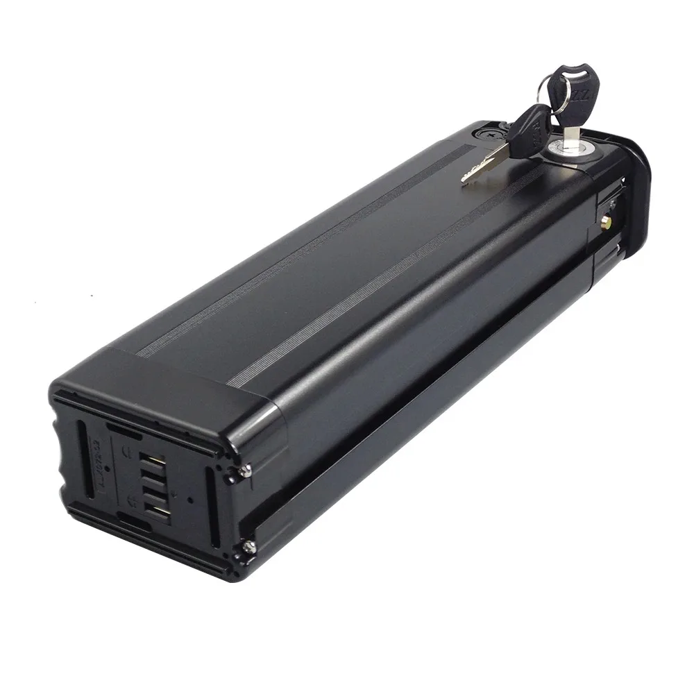 แบตเตอรี่ลิเธียม 24V/36V/48V สำหรับชุดมอเตอร์ Bafang Silverfish พร้อมระบบจัดการแบตเตอรี่ในตัว (BMS) รองรับมอเตอร์ 250W-1000W สำหรับจักรยานพับได้ พร้อมที่ชาร์จ 2A