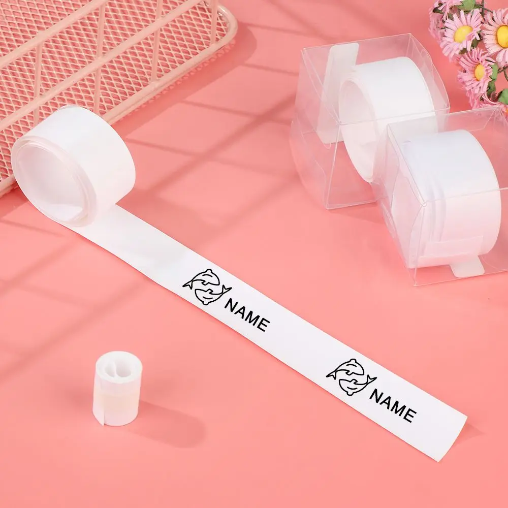Clothing Marker Tags Washable Printing Tape Blank Garment Labels for Kids Name Stamp Clothing DIY Sewing Accessories